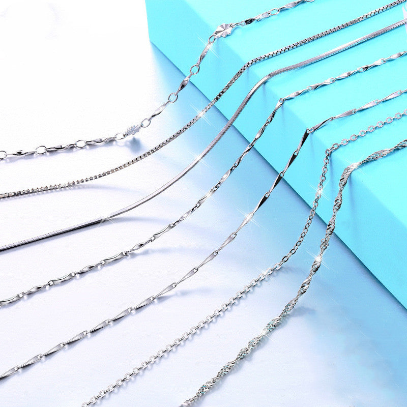 925 Sterling Silver Necklace For Women Forever Heart AAA Zircon Mosaic Necklaces & Pendants Gift Kitchen DealSniper.net