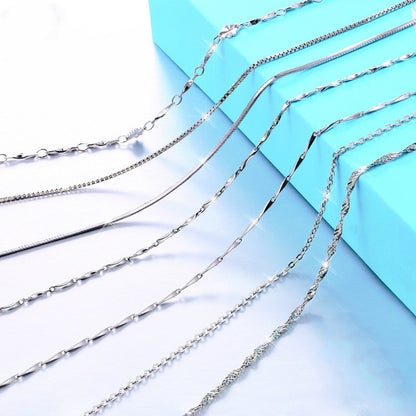 925 Sterling Silver Necklace For Women Forever Heart AAA Zircon Mosaic Necklaces & Pendants Gift Kitchen DealSniper.net
