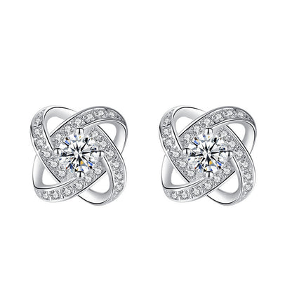 925 Sterling Silver Necklace For Women Forever Heart AAA Zircon Mosaic Necklaces & Pendants Gift Kitchen DealSniper.net