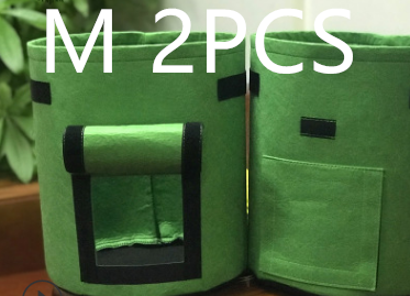 Breathable Potato Tomato Vegetable Plant Growth Bag Garden dealsniper-net Green2PCS Medium