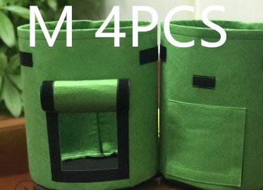 Breathable Potato Tomato Vegetable Plant Growth Bag Garden dealsniper-net Green4PCS Medium