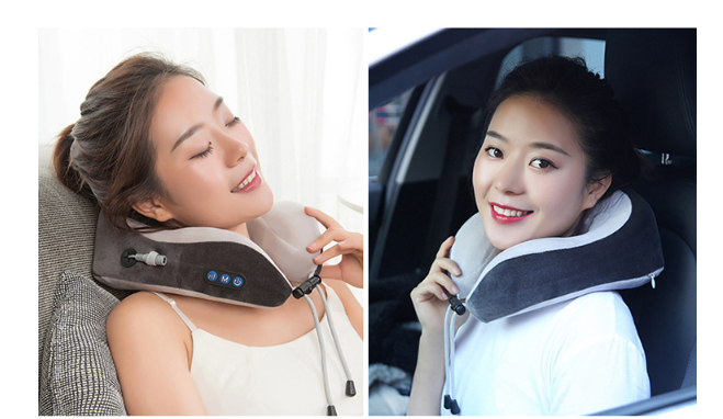 Electric Neck Massager U shaped Pillow Multifunctional Portable Shoulder Cervical Massager Outdoor Home Car Massage Health dealsniper-net