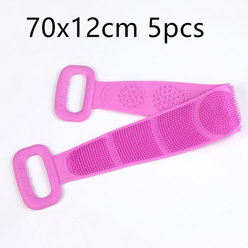 Double-sided silicone rubbing towel for men and women Beauty Gym From House Purple5pcs 70x12cm