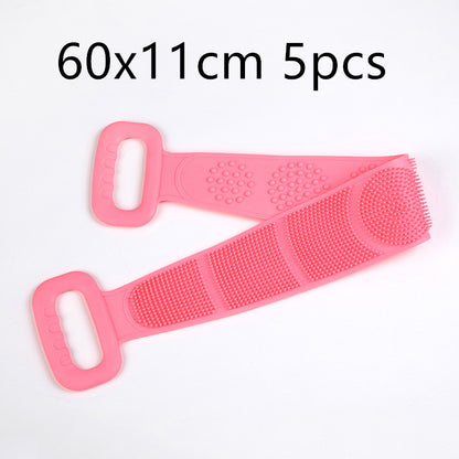 Double-sided silicone rubbing towel for men and women Beauty Gym From House Pink5pcs 60x11cm