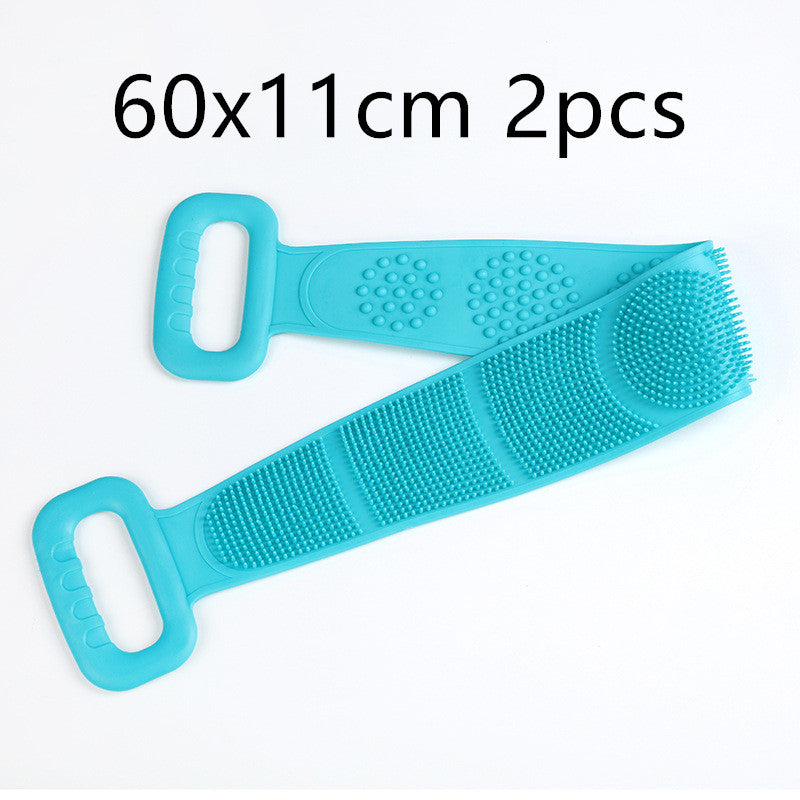 Double-sided silicone rubbing towel for men and women Beauty Gym From House Green2pcs 60x11cm