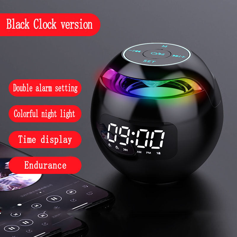 Dazzle Colour Mini Ball Card Bluetooth Speakers Gadgets dealsniper-net Black USB