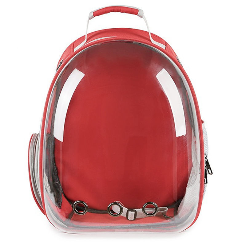 Cat And Dog Space Bag With A Large Backpack On The Chest Pets dealsniper-net Red