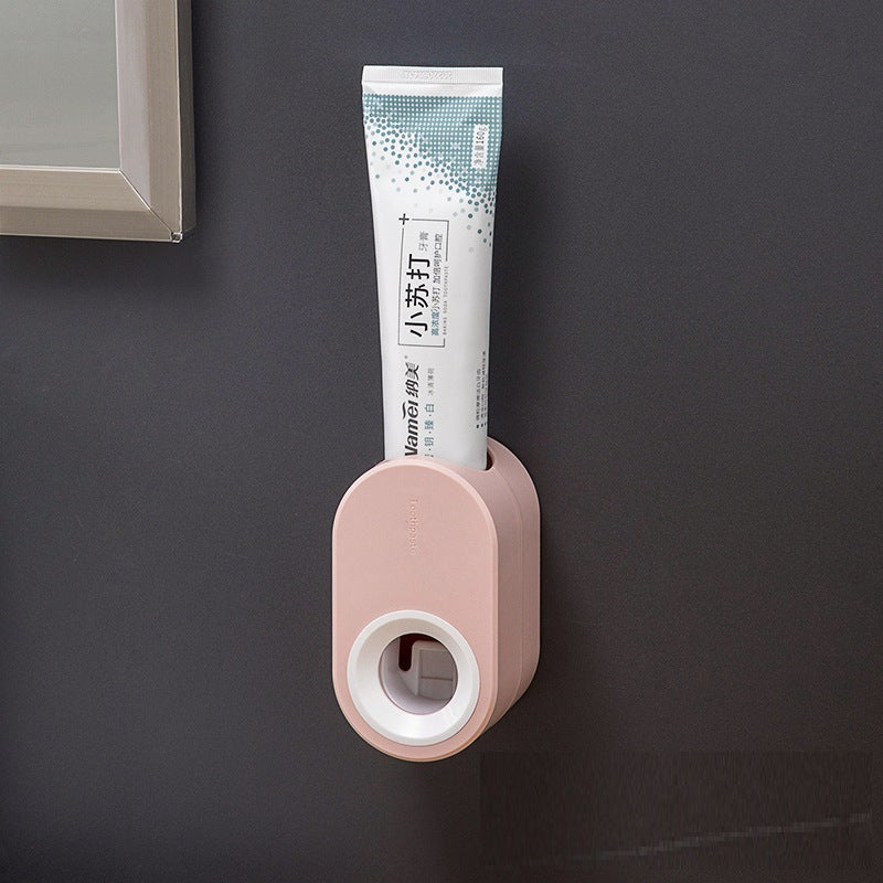 Automatically Squeeze Toothpaste Without Punching In Bathroom And Toilet Kitchen DealSniper.net Pink 11x4x7cm