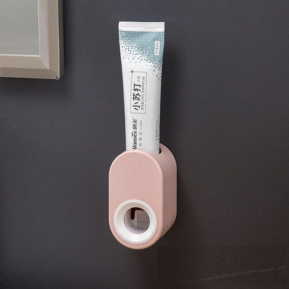 Automatically Squeeze Toothpaste Without Punching In Bathroom And Toilet Kitchen DealSniper.net Pink 11x4x7cm