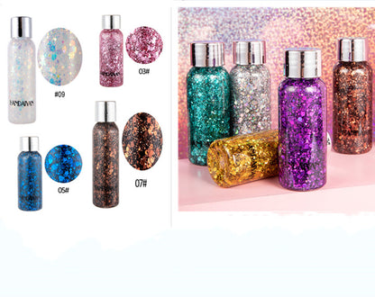 Eye Glitter Nail Hair Body Face Glitter Gel Art Heart Loose Sequins Beauty dealsniper-net All color set