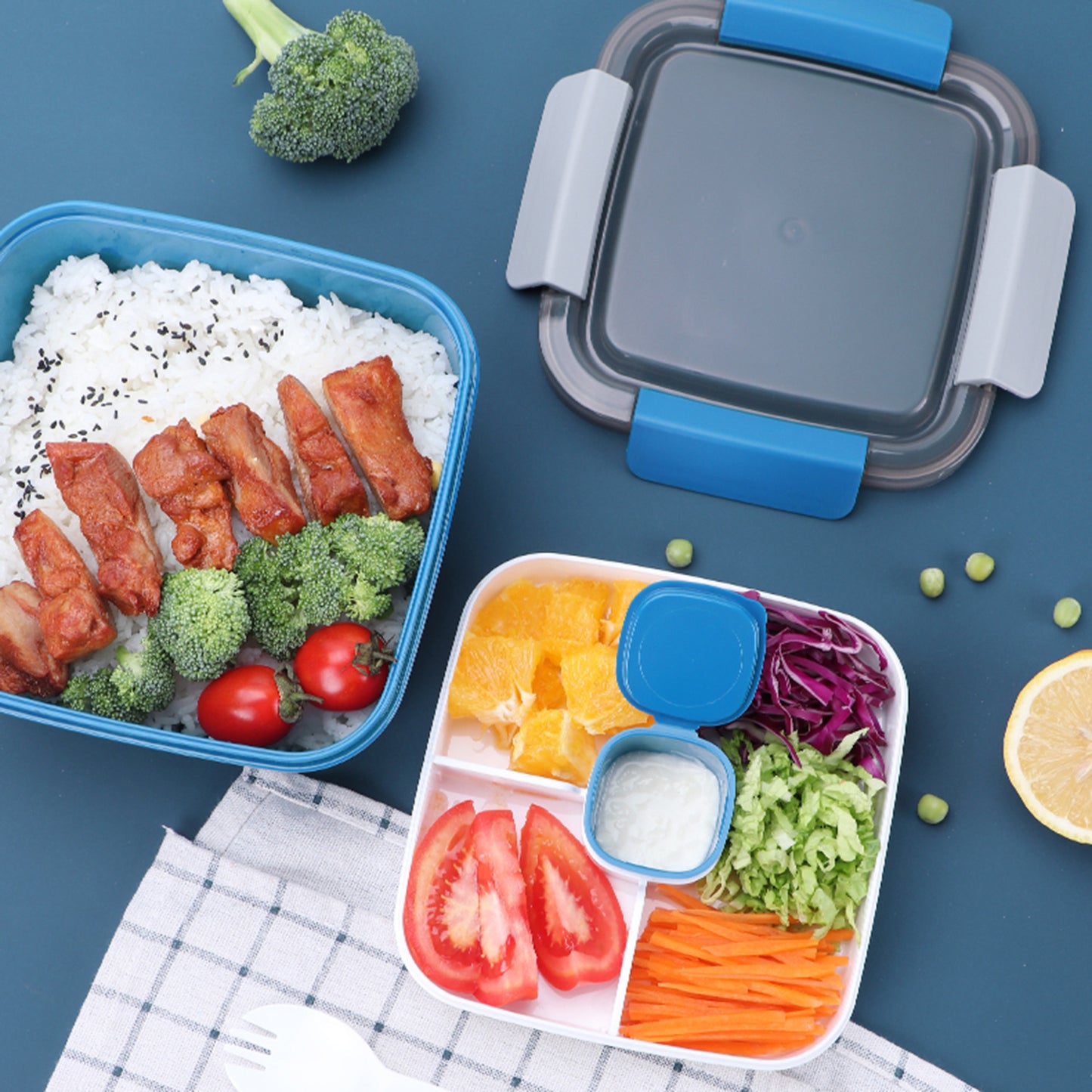 Small New Plastic Lunch Box Microwave Available Kitchen Gym From House