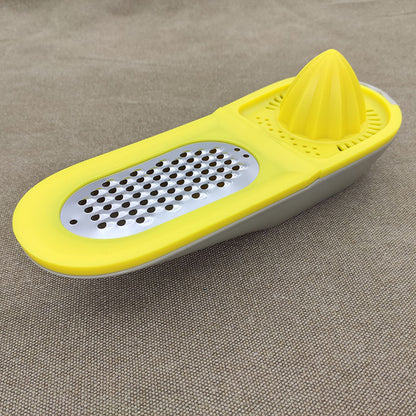 Manual Lemon Juicer Stainless Steel Grater Kitchen Gadgets Kitchen dealsniper-net Yellow