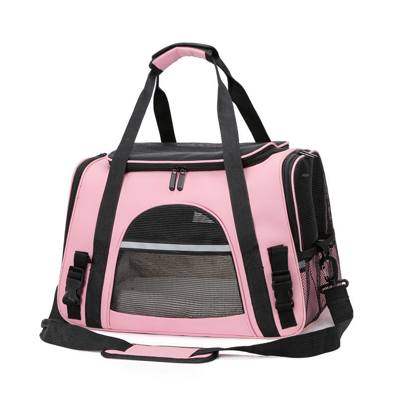 Dog Carrier Bags Portable Pet Cat Dog Backpack Pets dealsniper-net Pink