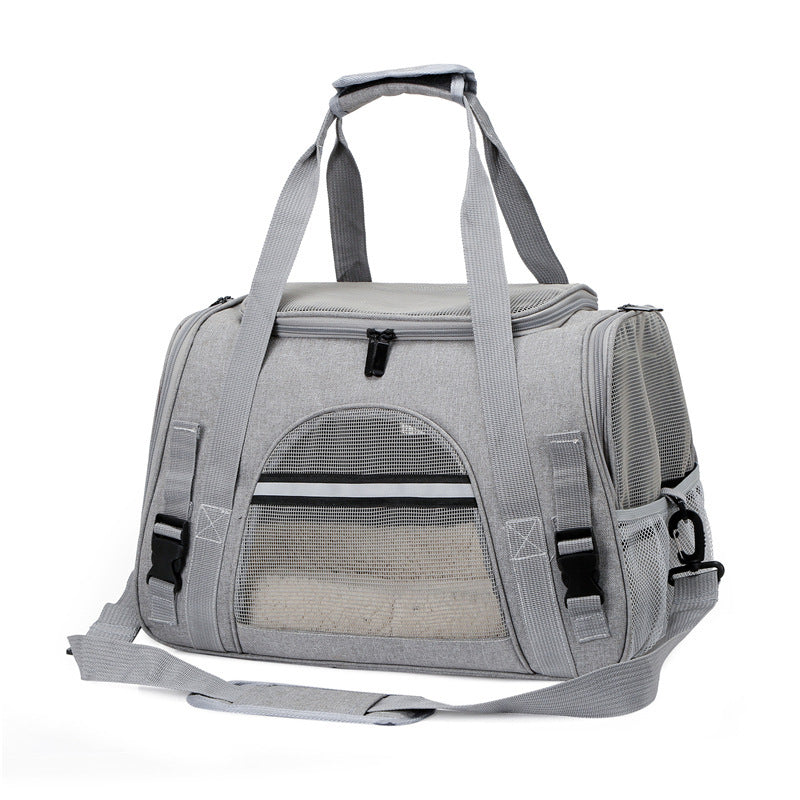 Dog Carrier Bags Portable Pet Cat Dog Backpack Pets dealsniper-net Grey