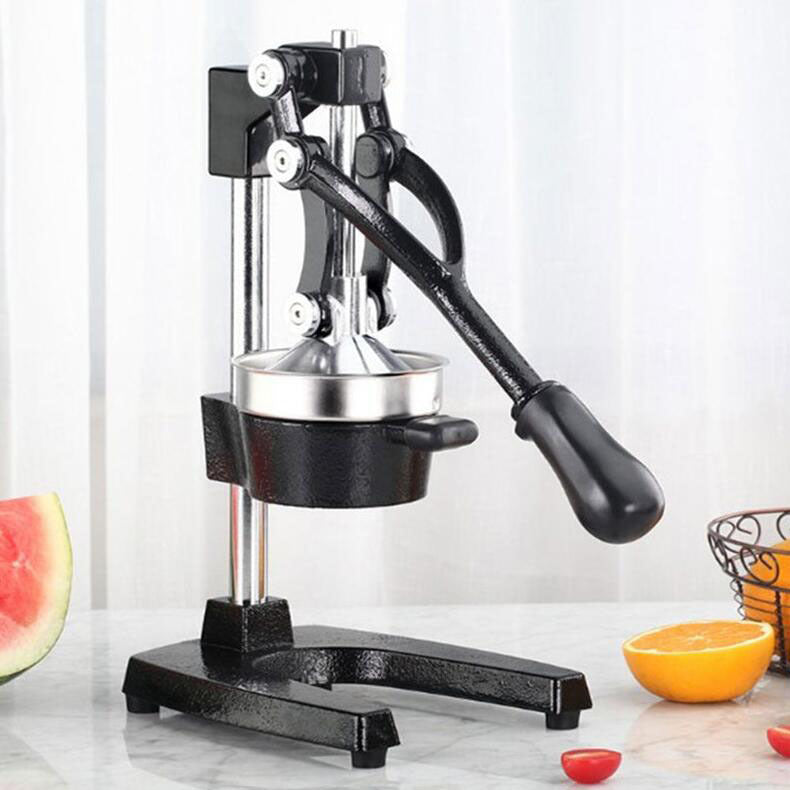 Simple Hand Cast Iron Stainless Steel Juicer Kitchen DealSniper.net Black