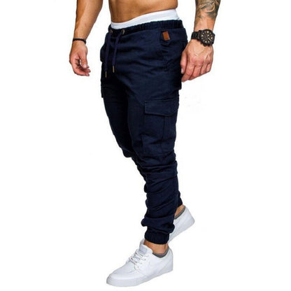 Men's Woven Fabric Casual Pants Drawstring Pants Men dealsniper-net