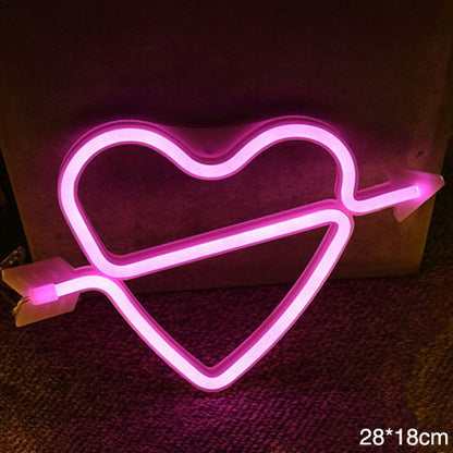 LED Neon Sign Night Light INS Decoration Home Decor dealsniper-net D