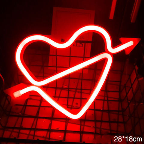 LED Neon Sign Night Light INS Decoration Home Decor dealsniper-net E