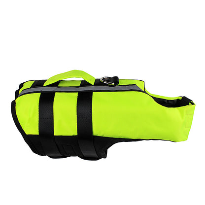 Inflatable Diving Fabric Pet Life Preserver Safety Dog Swimming Pool Vest Pets dealsniper-net Green L