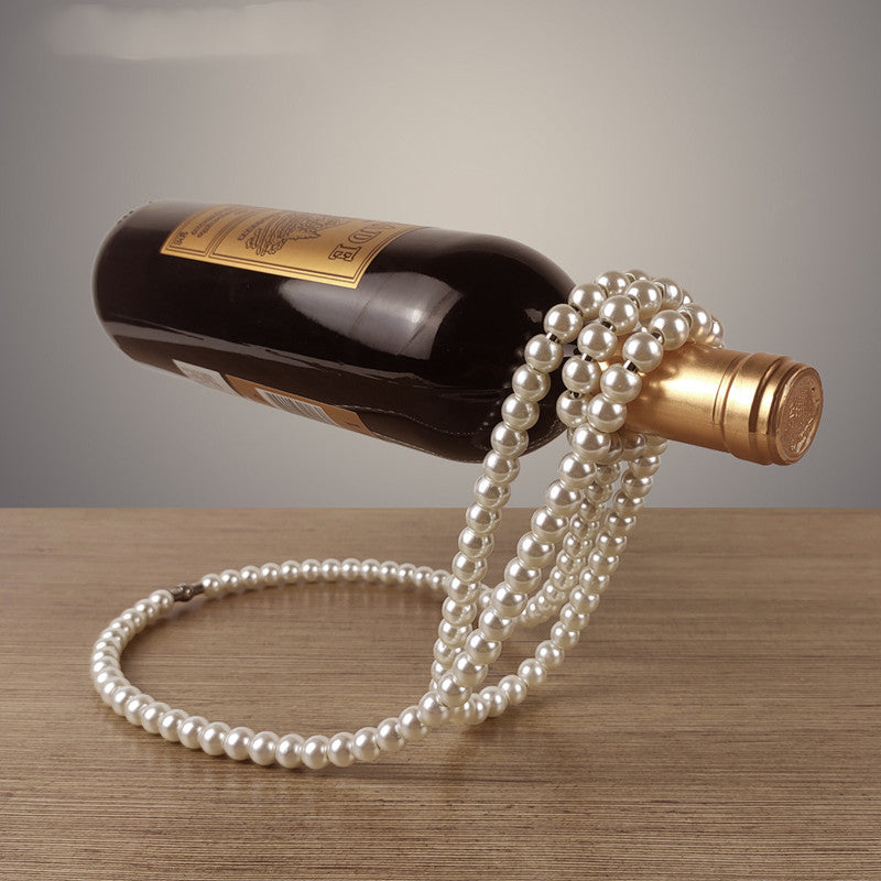 Pearl Necklace Wine Rack Suspended Wine Rack Home Decor dealsniper-net