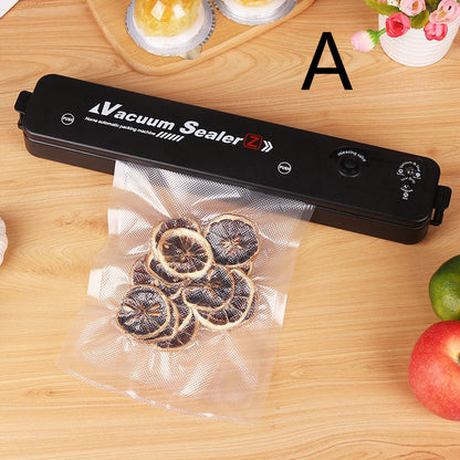 Portable Plastic Packaging Machine Small Household Preservation Kitchen DealSniper.net Black A EU