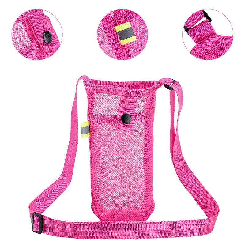 Water Bottle Holder Water Bottle Carrier With Adjustable Shoulder Strap Sports Gym From House