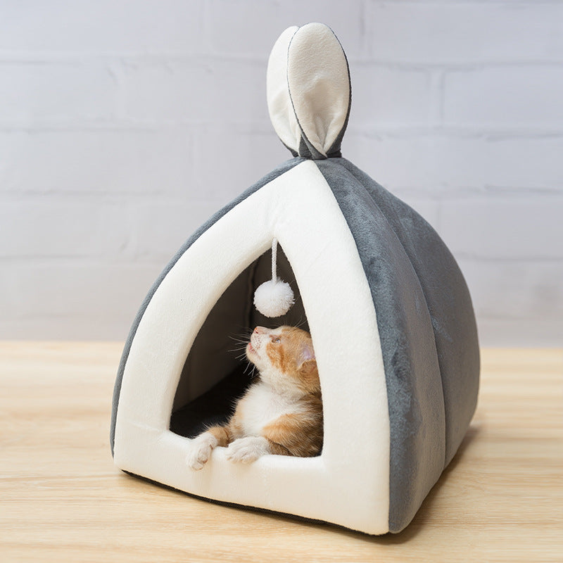 Cat House Cat House Villa Cat Bed Small Dog Kennel Pets DealSniper.net