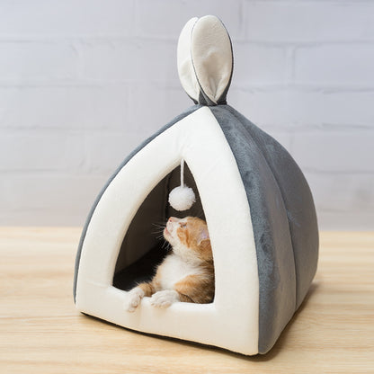 Cat House Cat House Villa Cat Bed Small Dog Kennel Pets DealSniper.net