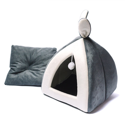 Cat House Cat House Villa Cat Bed Small Dog Kennel Pets DealSniper.net