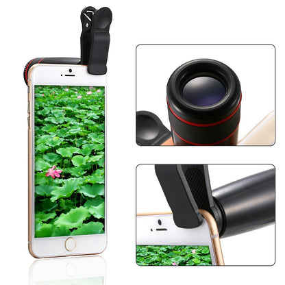 10 in 1 Phone Camera Lens Kit Accessories Travel Telescope Zoom Monopod