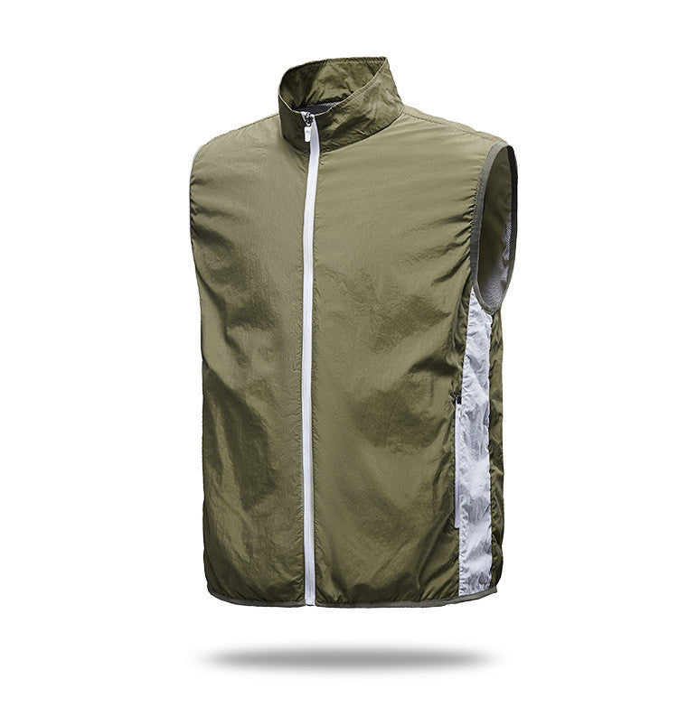 Summer Cooling Air Conditioning Clothing With Fan Clothing USB Charging Men dealsniper-net Green 2XL
