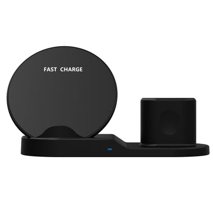Compatible with Apple , 3-in-1 Wireless Charger Phones DealSniper.net Black+AU Plug 1pcs