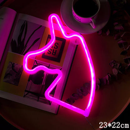 LED Neon Sign Night Light INS Decoration Home Decor dealsniper-net X