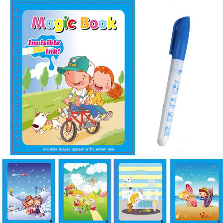 Children's Creative Magic Water Painting Book Kids dealsniper-net