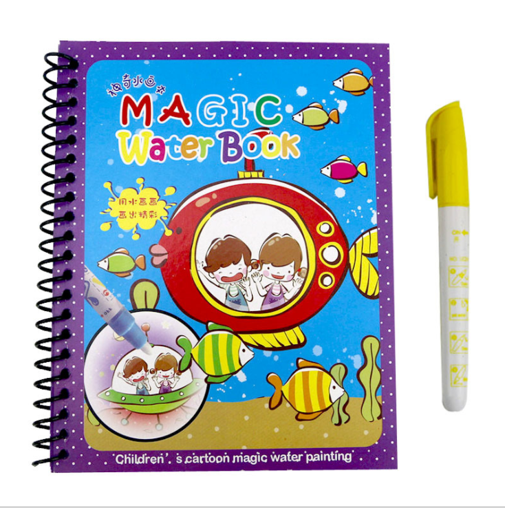 Children's Creative Magic Water Painting Book Kids dealsniper-net