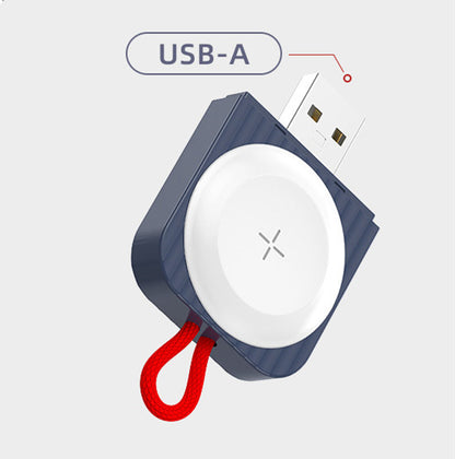 USB Wireless Charger Portable Watch Fast Charging Gadgets Gym From House black 2