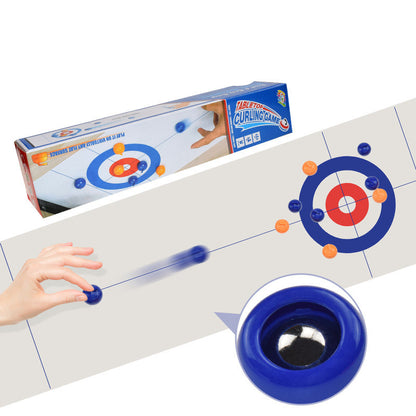 Bowling and Curling Game Table Game Shuffleboard Table Curling Game Shuffleboard Table Collapsible Family Party Gifts Kids Kids dealsniper-net Blue