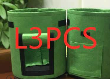 Breathable Potato Tomato Vegetable Plant Growth Bag Garden dealsniper-net Green3PCS Large