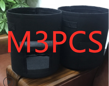 Breathable Potato Tomato Vegetable Plant Growth Bag Garden dealsniper-net Black3PCS Medium