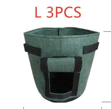 Breathable Potato Tomato Vegetable Plant Growth Bag Garden dealsniper-net Light gray3PCS Large