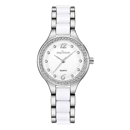Women Watches Luxury Quartz Female Wrist Watches Jewelry DealSniper.net Silver