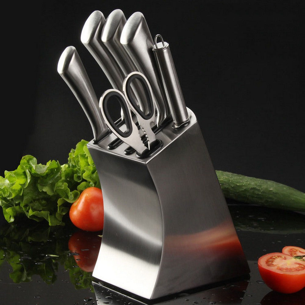 Multifunctional Stainless Steel Kitchen Knife Holder Kitchen dealsniper-net