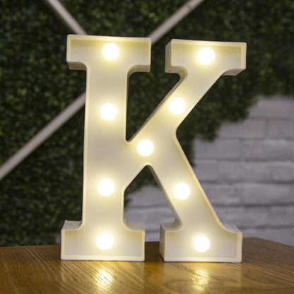 26 Letters White LED Night Light Marquee Sign Alphabet Lamp Home dealsniper-net K