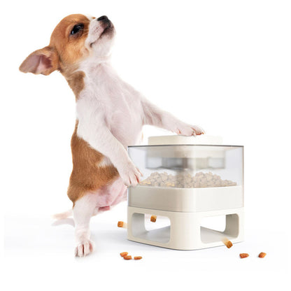 Dog Food Feeder Pet Accessories Cat Feeder Catapult Pets Gym From House White
