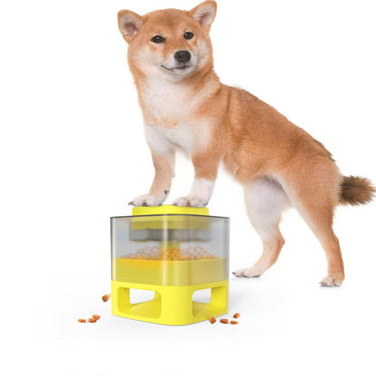Dog Food Feeder Pet Accessories Cat Feeder Catapult Pets Gym From House Yellow