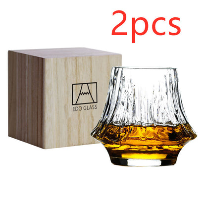 Whisky glass Edo glass Home dealsniper-net 2PCMount Fuji