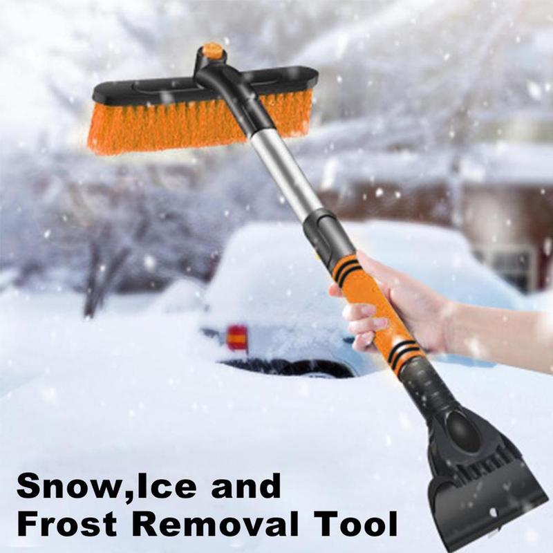 Car Cleaning Brush Ice Scraper Detachable Snow Shovel Brush Dust Vehicle dealsniper-net