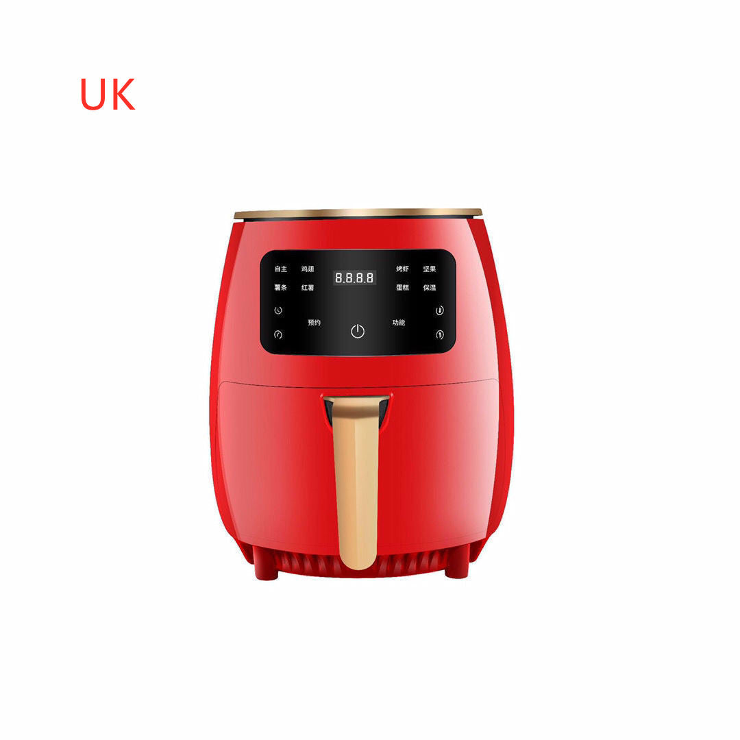 220V Smart Air Fryer without Oil Home Cooking Kitchen dealsniper-net Red UK