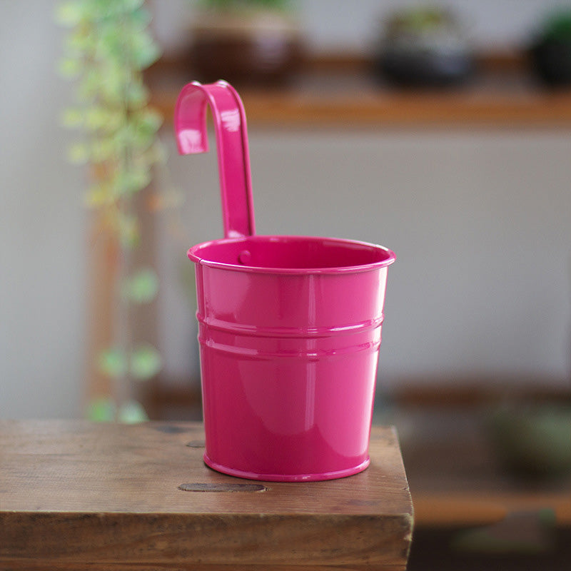 Hanging Flower Pots Garden Pots and Planters Hanger Outdoor Garden dealsniper-net Rose Red