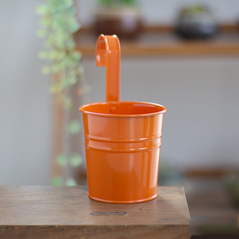 Hanging Flower Pots Garden Pots and Planters Hanger Outdoor Garden dealsniper-net Orange